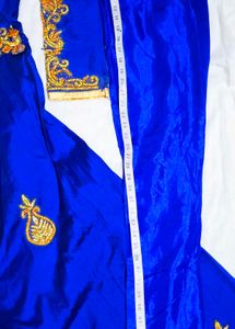 Royal Blue Embroidered Anarkali Suit