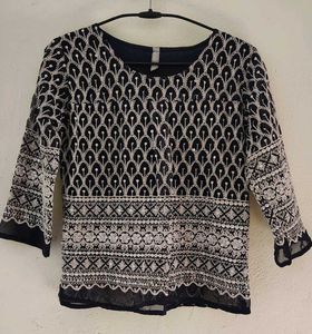Embroidered Chikankari Causal Top