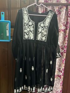 Black Embroidered Tunic