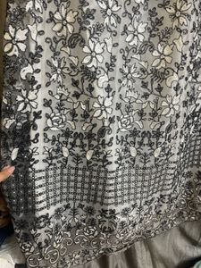 Black White Lehenga Set
