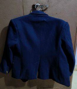 Navy Blazer with Gold Buttons