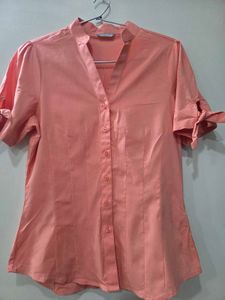 Peach Shirt Marks & Spencer