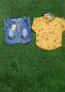 Kids Jaket&amp;shirt Fool Sleeve