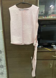 Cute Pink Tie Top