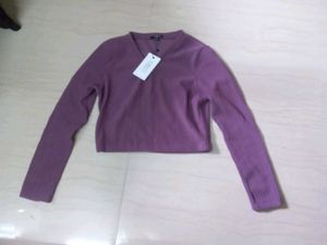 Purple Knit Sweater