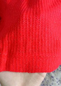 Amy made in korea Bright Orange cropped sweater