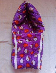 Hello Kitty Baby Carrying cum Sleeping Bed -Velvet