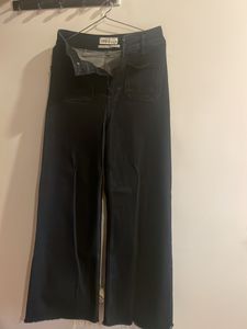 ZARA Wide leg black jeans