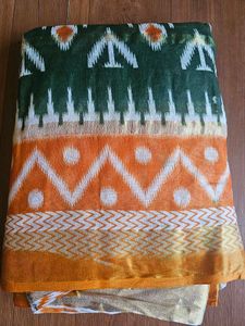 Green Cotton Saree