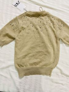 Brand new Zara Embellished Knit sweater