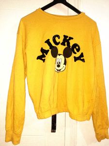 Mickey Mouse Yellow Sweatshirt