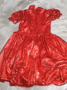 Cute Red Dress For Girls