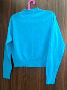 Women’s Blue Cardigan Sweater