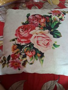 Floral Cushion With Cover