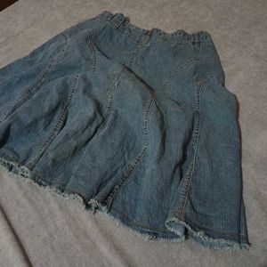 Midi Denim Skirt