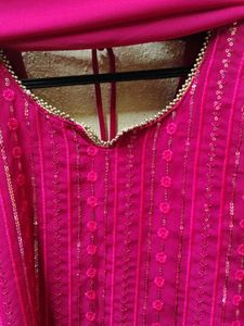 Pink Sharara Set