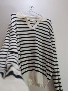 Striped Knit Sweater