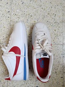NEW📢 Nike Cortez-Classic White &amp; Red Sneakers