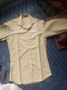 Rose Men's Striped Button-Down Shirt