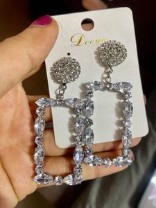 Rhinestone Drop Earrings