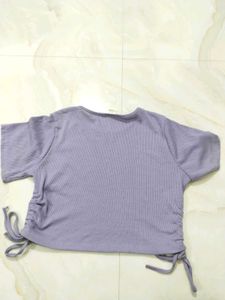 Cute Lavender Crop Top