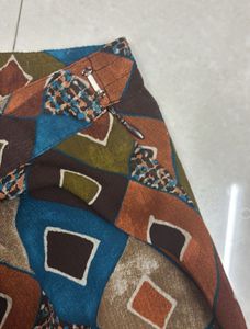 Patterned Knee length Skirt