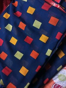 Elegant Blue Patterned Saree