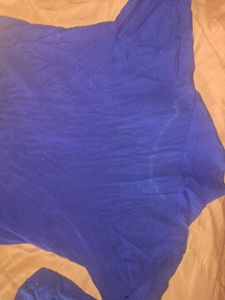 Women&#39;s Crop Shirt - Navy Blue| Size L