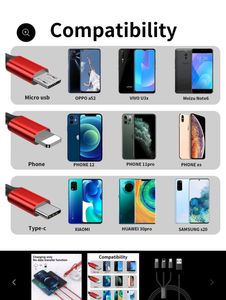 3 In 1 USB Charging Cable / iOS Mobile Phone