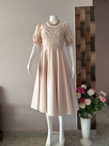 Beige Midi Gown