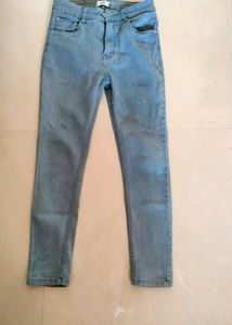 Grey Colour Slim Jeans