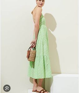 Marks &amp; spencer cotton Green Beach dress