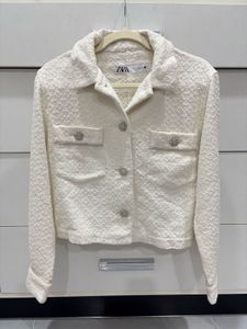 Zara jewel button coat