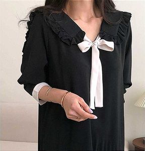 Cute Black Dress with Bow