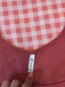 Dusky Pink Crop Top 🎀