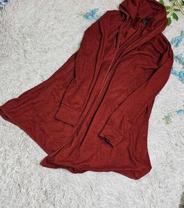Red Long Sleeve Coat