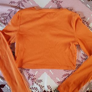 Urbanic Full Sleeve Crop Top