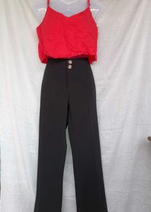 Formal High Waist Black Pant