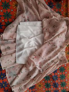 Floral Pink Mini Skirt With Freebie!