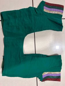 Embroidery  Work Teal Saree