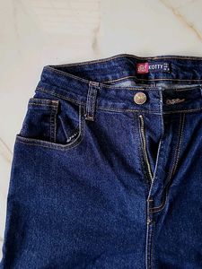 Blue Wide Leg Jeans