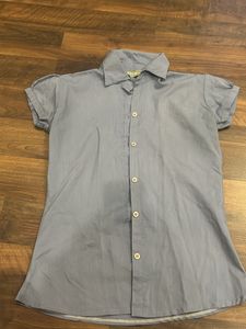 Puffed Sleeves Formal Shirt