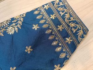 Sabyasachi Embroidered Blue Blouse