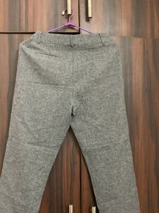 Grey Cropped Trousers