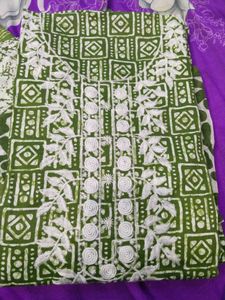Kashmiri Neck Work Dress Material