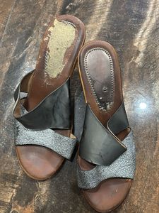 Stylish brown & Silver Flats