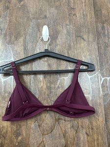 Burgundy Bikini Top