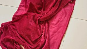 Velvet Twist-Front Padded Crop Top