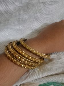 Set of 4 Gold-Tone Bangles