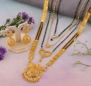 Combo Of 4 Mangalsutra With Earrings💖